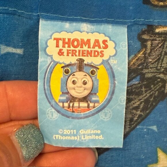 Thomas and Friends 2011 Flat Sheet Twin Size and Pillow Case Train Engine - Picture 2 of 9